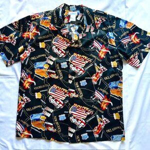 The Paragon Route 66 Mens Shirt L Black Short Sleeves